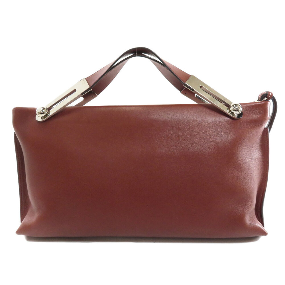 Loewe Leather 2way Anagram Handbag Calfskin Black